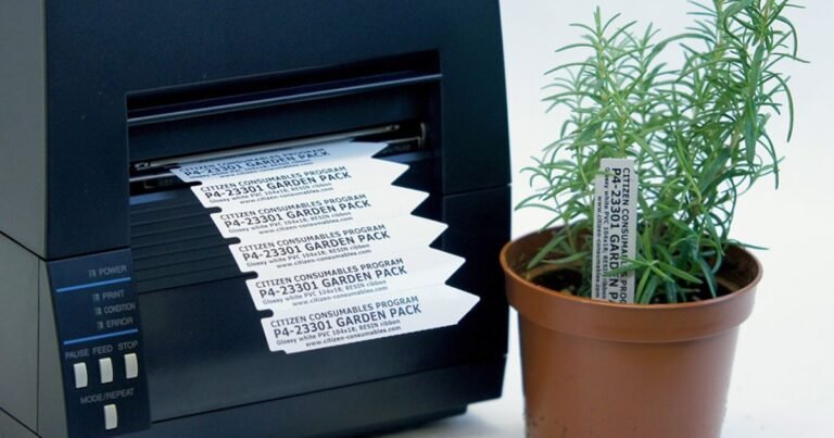 durable plant labels in vegetable garden